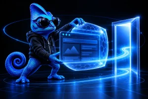 Camaleón de Dankar reforzando la seguridad de una página web