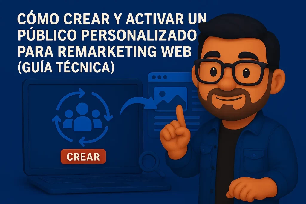 Cómo crear y activar un público personalizado para remarketing web (guía técnica)